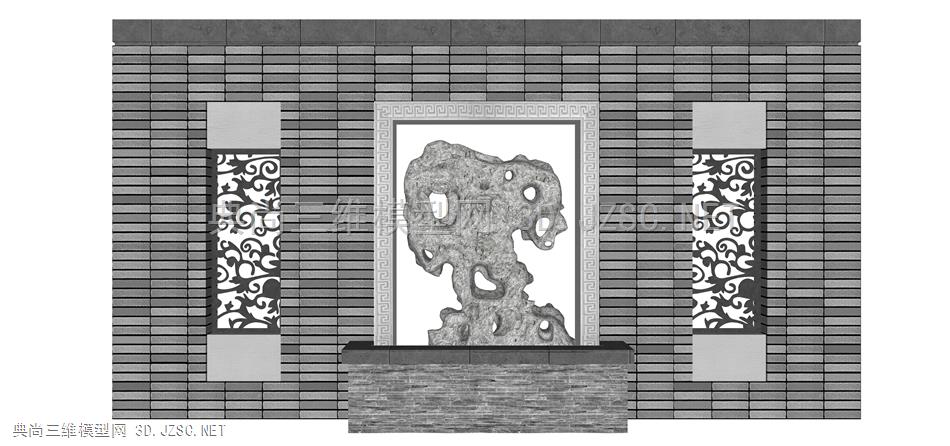 文化墙景墙浮雕 (9) 景观小品 景观装饰墙 雕塑 中式围墙 新中式背景墙 浮雕石 围墙