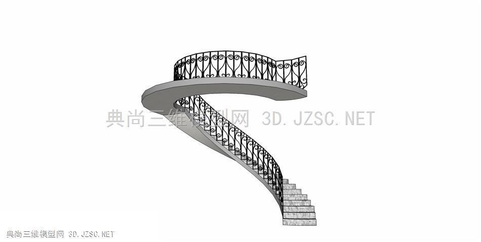 精致栏杆模型 (25)