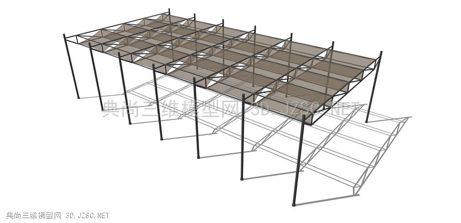 现代廊架构筑物(71) 廊架结构 景观小品 景观装饰 凉亭 廊架 异形休息亭 雨棚 钢结构遮阳棚 公园广场休息亭