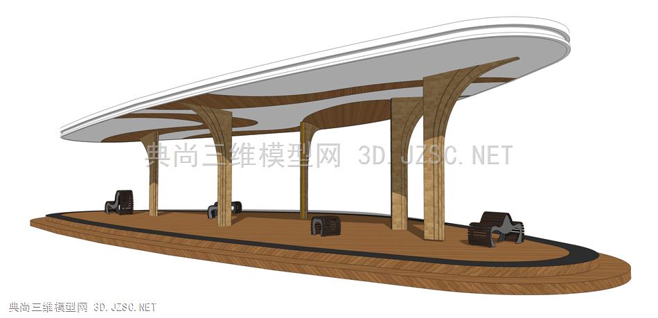 现代廊架构筑物(54) 廊架结构 景观小品 景观装饰 凉亭 廊架 异形休息亭 雨棚 钢结构遮阳棚 公园广场休息亭