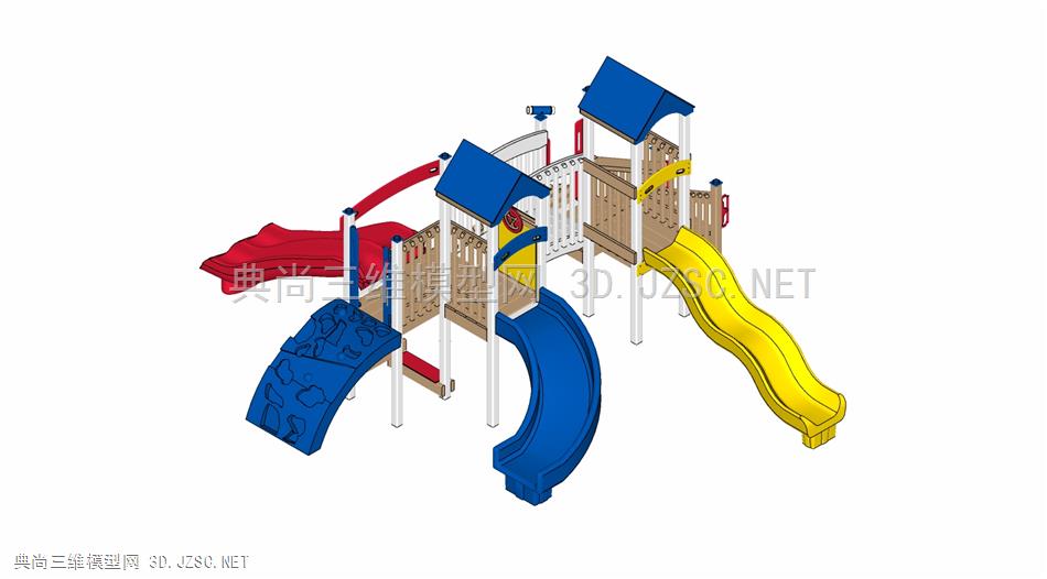 儿童室外活动器材滑梯爬架城堡 (34)
