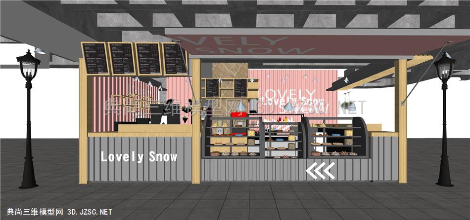 奶茶店咖啡厅甜品店水吧 (20) 主题餐厅 工业风餐厅 店铺 商店 卖场 现代智能餐厅 西餐厅