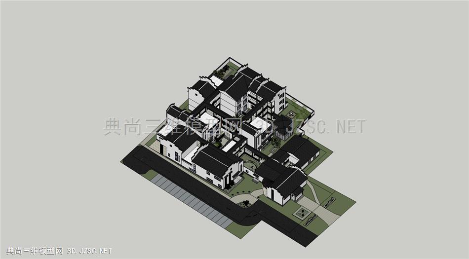 徽派民宿古建筑