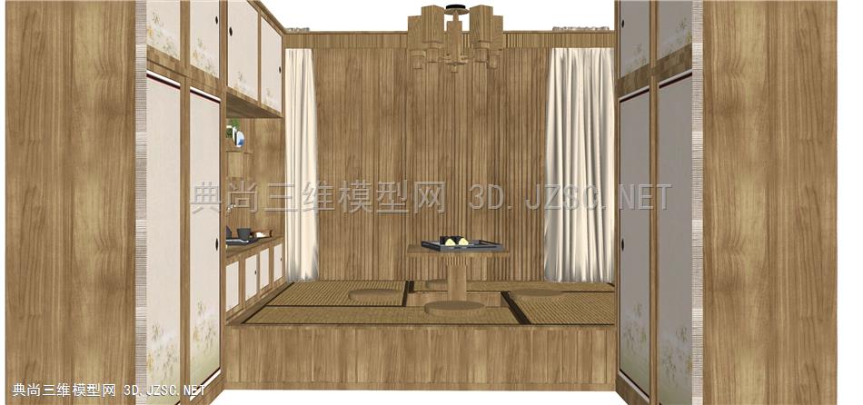 新中式日式榻榻米 13   榻榻米客厅 包厢 中式茶水间 卧室 书房  餐厅包间 柜子