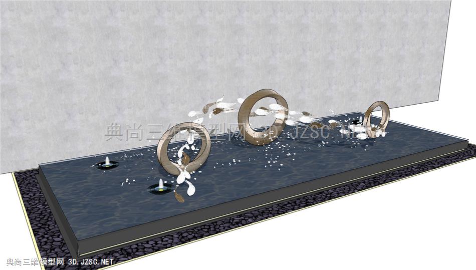 水景雕塑 鱼群小品 鱼