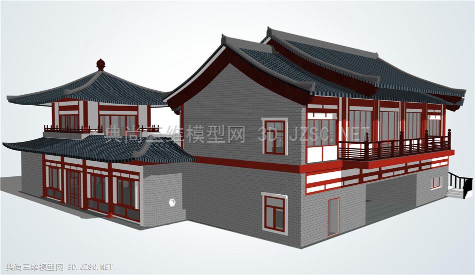 仿唐式商业楼
