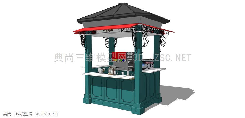 商业街售卖亭 小吃车 (23) 小卖部 旅游区商店 景点商铺 新中式店铺 可移动售货亭