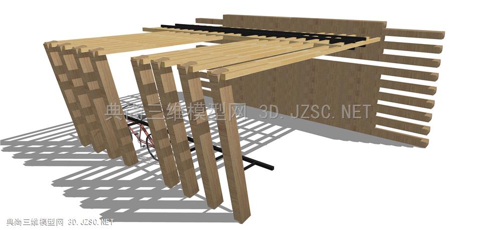 现代廊架构筑物 (216)  廊架结构 景观小品 景观装饰 凉亭 廊架 异形休息亭 雨棚 钢结构遮阳棚 景观装置