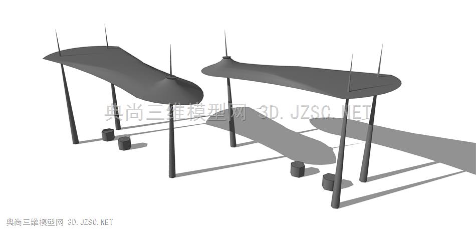 现代廊架构筑物 (283)  廊架结构 景观小品 景观装饰 凉亭 廊架 异形休息亭 雨棚 钢结构遮阳棚 景观装置