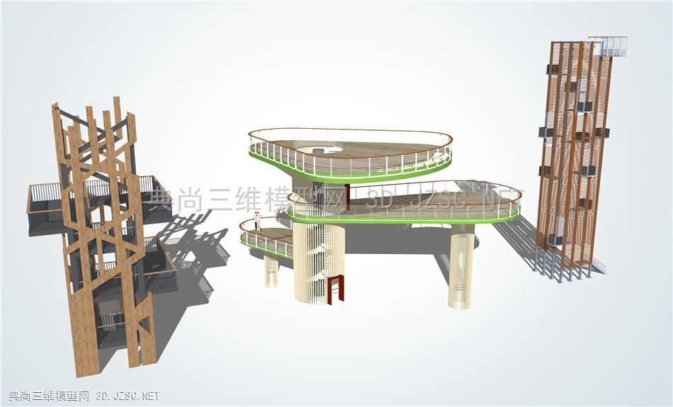 现代景观塔 观景台
