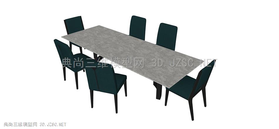 宾利 Bentely 48  现代餐桌椅，桌椅，桌椅组合，长桌椅