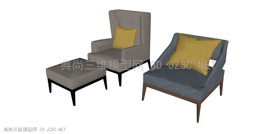 1187中国 hc28 家具，沙发，现代休闲沙发，单人沙发