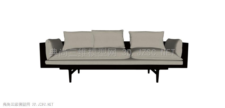 1277中国 u+ 家具，沙发，现代休闲沙发，多人沙发