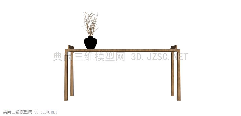 1273中国 u+   餐桌，木桌，长木桌，装饰桌，花瓶，装饰品，玄关桌