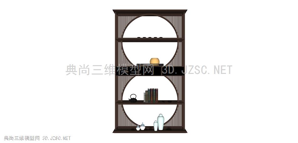 1495中国 雅宝 展示架 装饰架 收纳架 博古架 书架 背景架 隔断架