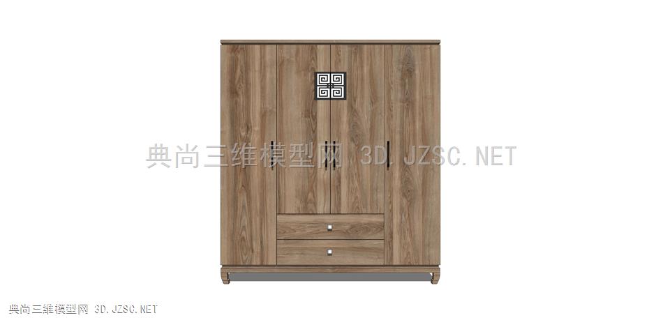 11_新中式餐边柜 装饰柜 柜子 装饰柜 收纳柜 衣柜