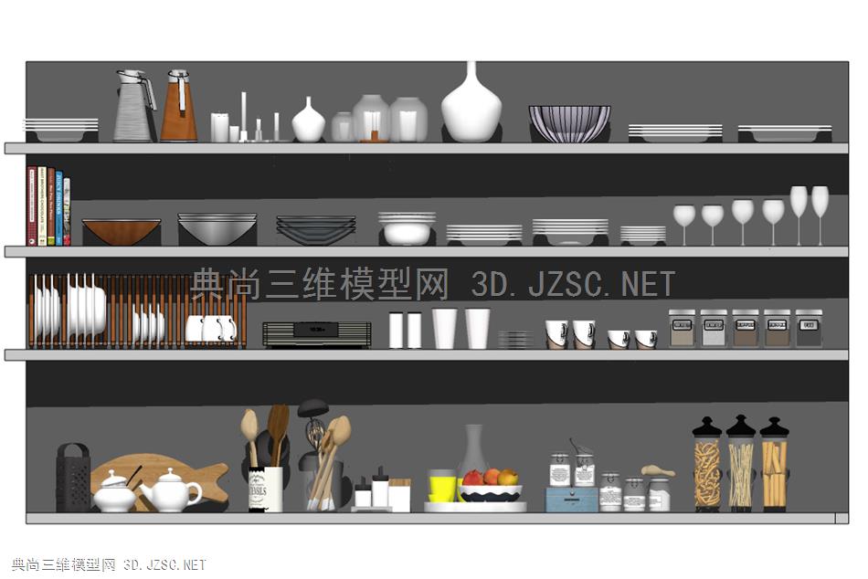 现代厨房用品组合 厨具餐具