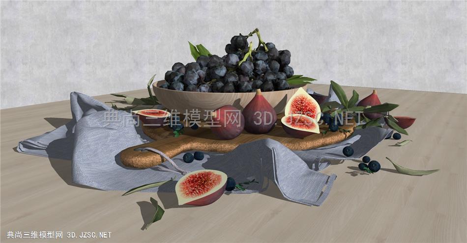 现代莓果水果摆盘 蔬果食物
