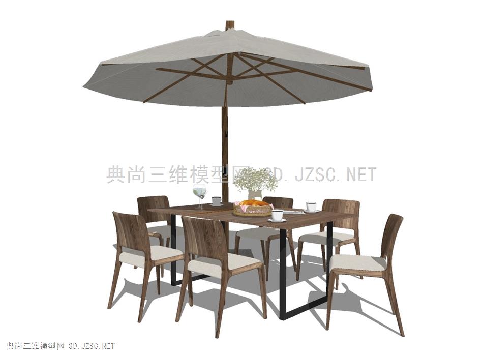 户外休闲餐桌椅 太阳伞遮阳伞 庭院桌椅组合