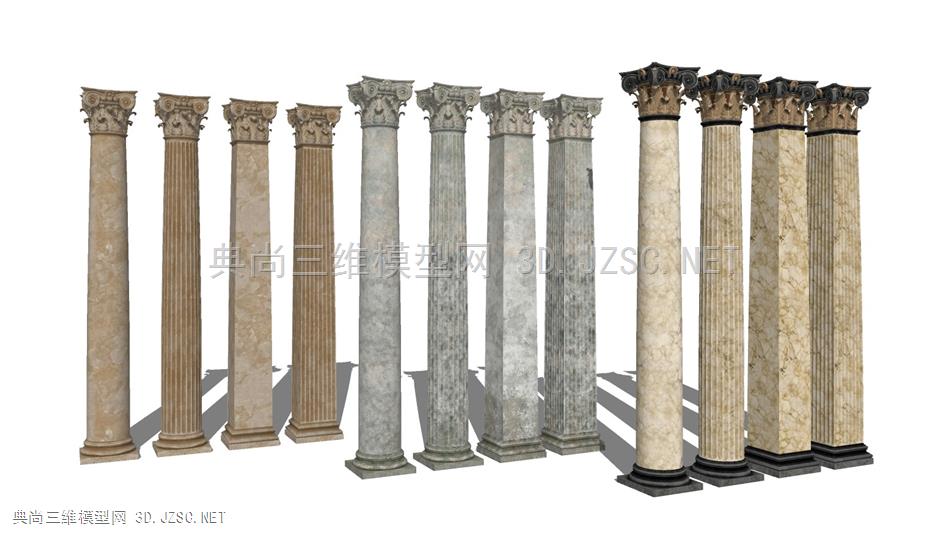 欧式罗马柱建筑构件