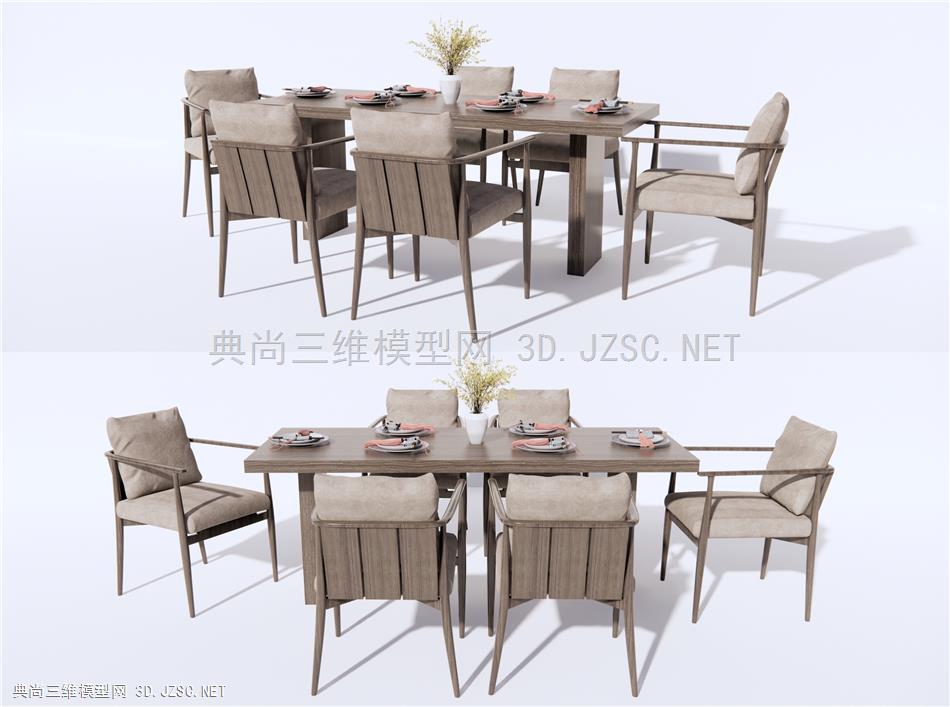新中式餐桌椅 休闲椅 餐具盘子 原创