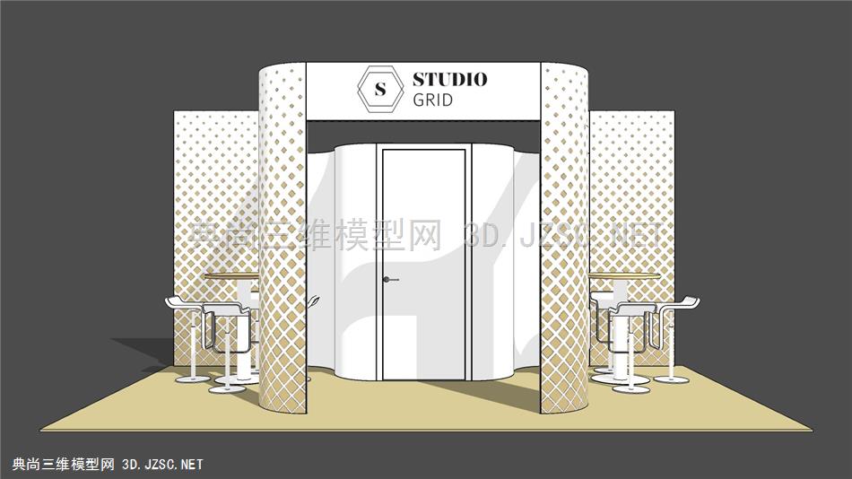 商场专柜门面展示 展厅 