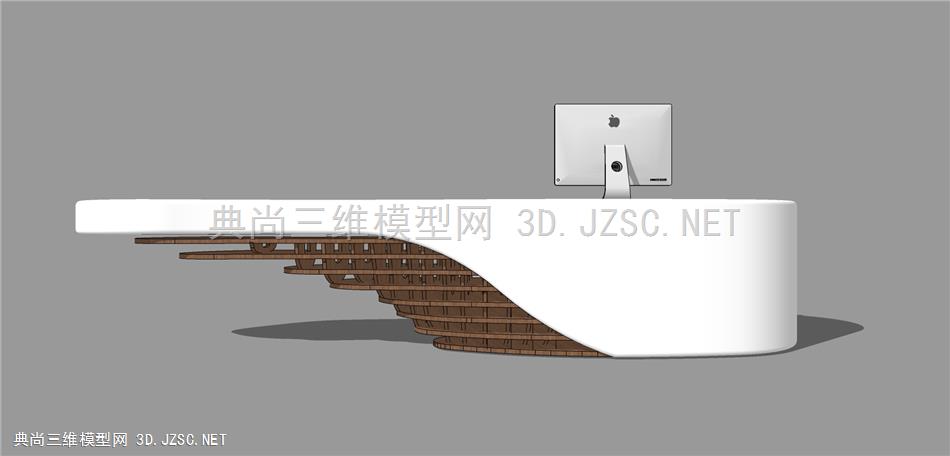 现代办公前台 接待前台 