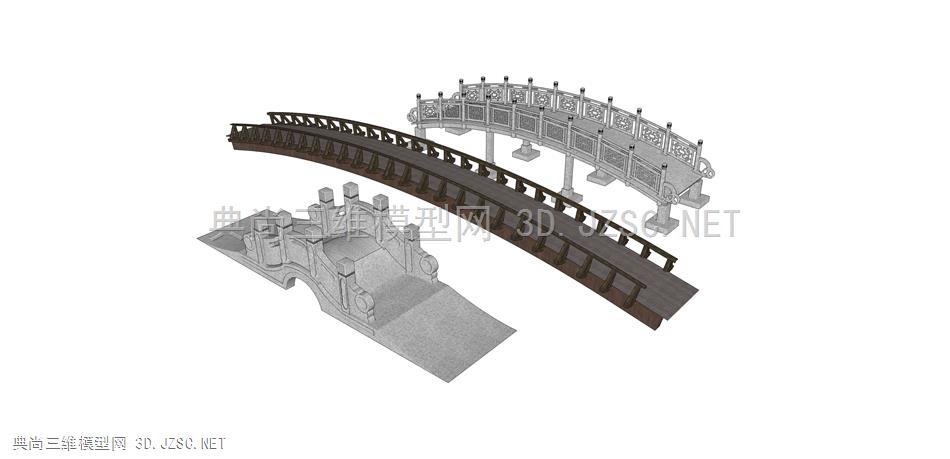 中式桥  (7  木桥架 景观桥 风雨桥 石桥 古代城桥