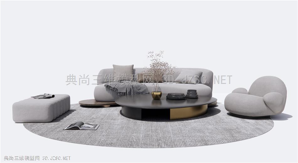 现代沙发茶几组合 休闲椅