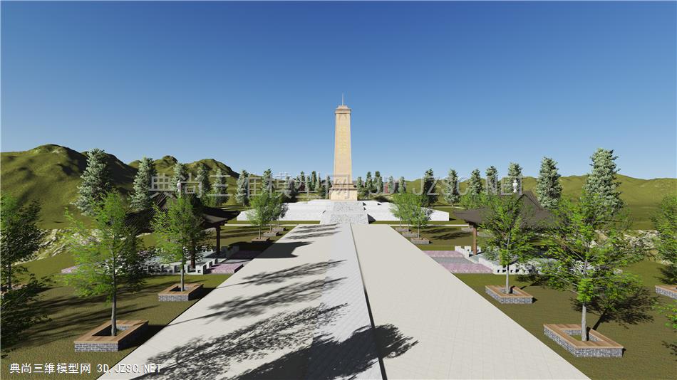 红色烈士纪念碑广场、红色文化、红色旅游、广场公园