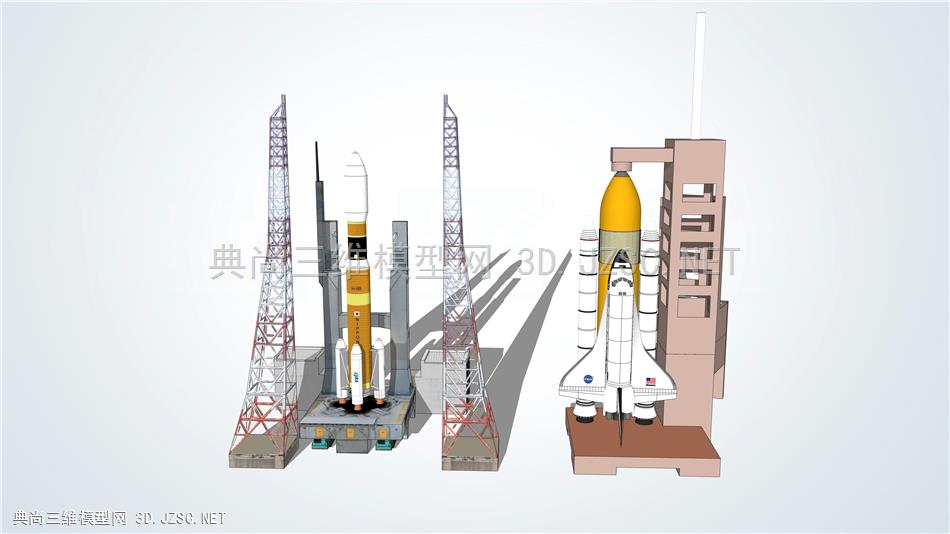现代火箭发射塔