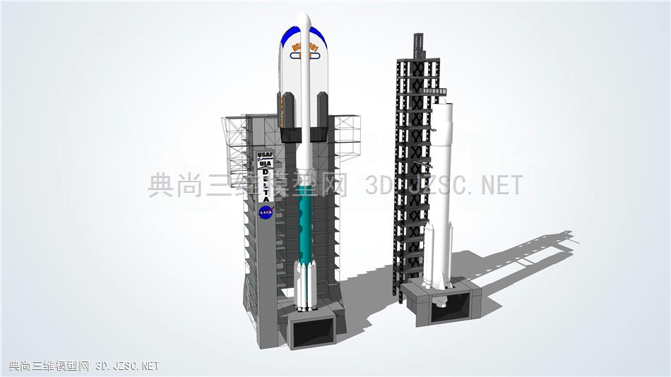 现代火箭发射塔