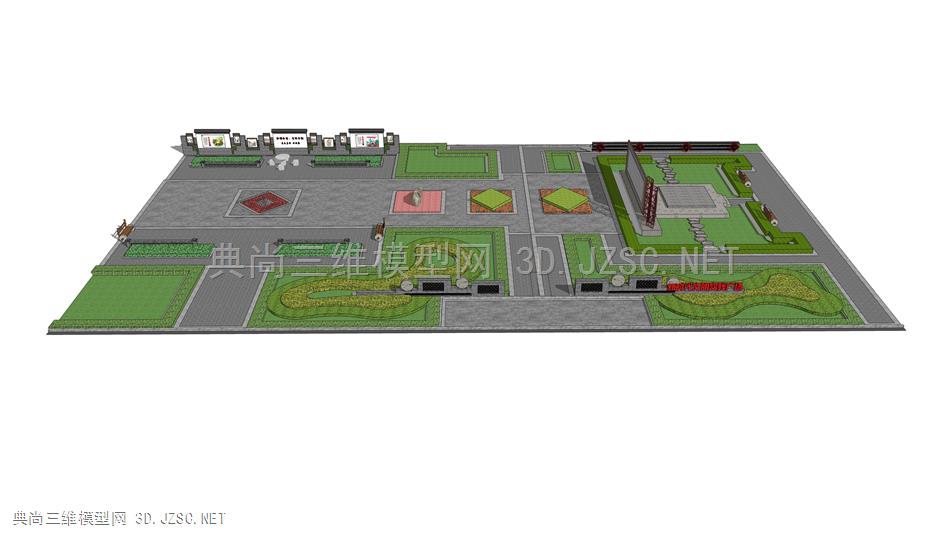 中式乡村广场设计