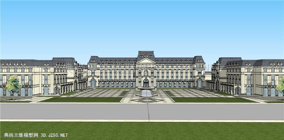 欧式高端贵族学校规划设计