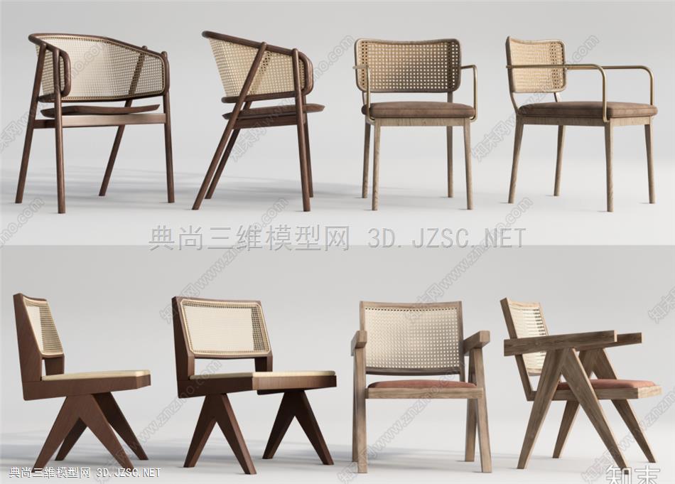 单椅，椅子，藤编椅子，单椅，茶桌椅，餐椅