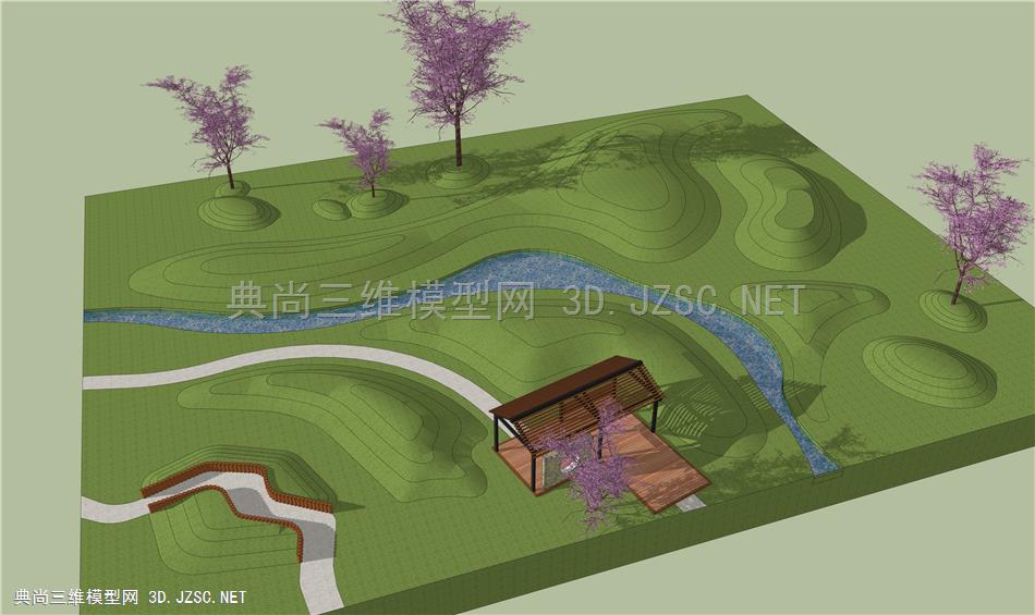 微地形景观公园 景观廊架 滨水景观 景观墙 乡村旅游 景区景点 乡村振兴