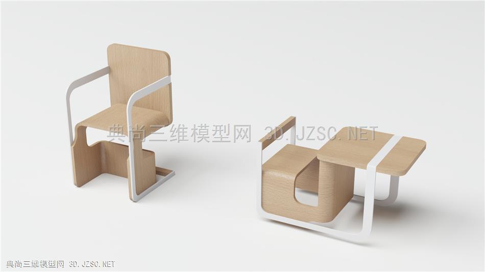 原创多功能椅子模型、vary直接渲染、含效果图、照片建模
