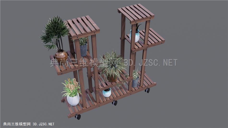中古风花架组合
