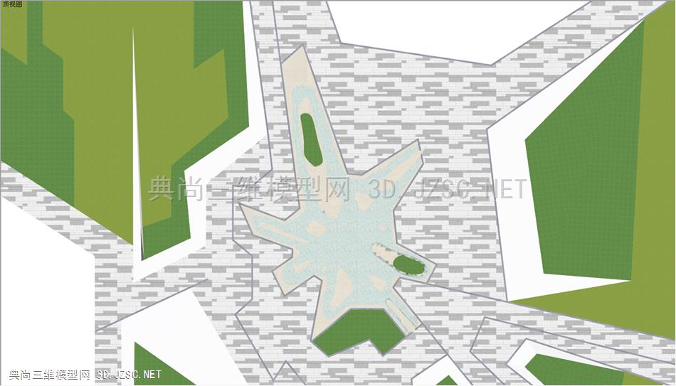 现代景观-微地形水景