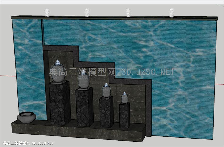 流水景墙