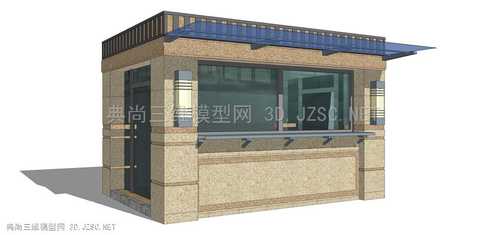 商业街售卖亭 小吃车 (80) 小卖部 旅游区商店 景点商铺 新中式店铺 售货亭