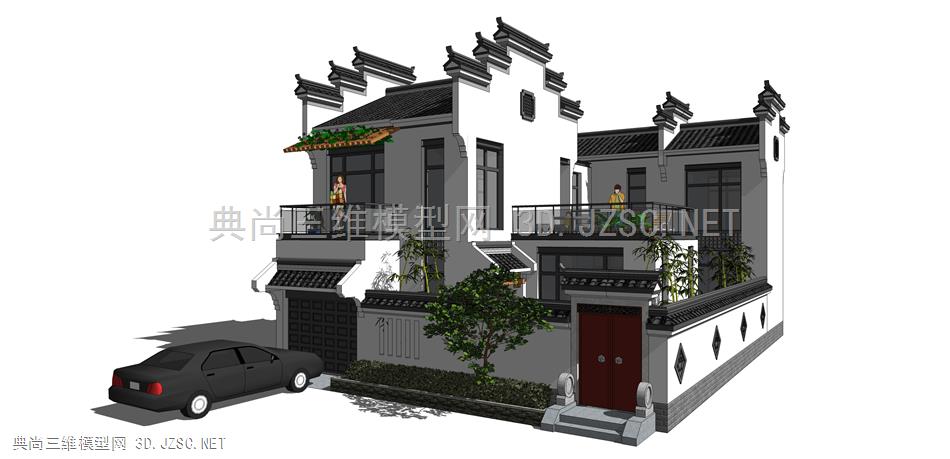 徽派新中式风格建筑 (39  中式徽派建筑 文化活动中心 私人会所 度假酒店 度假村 私人别墅