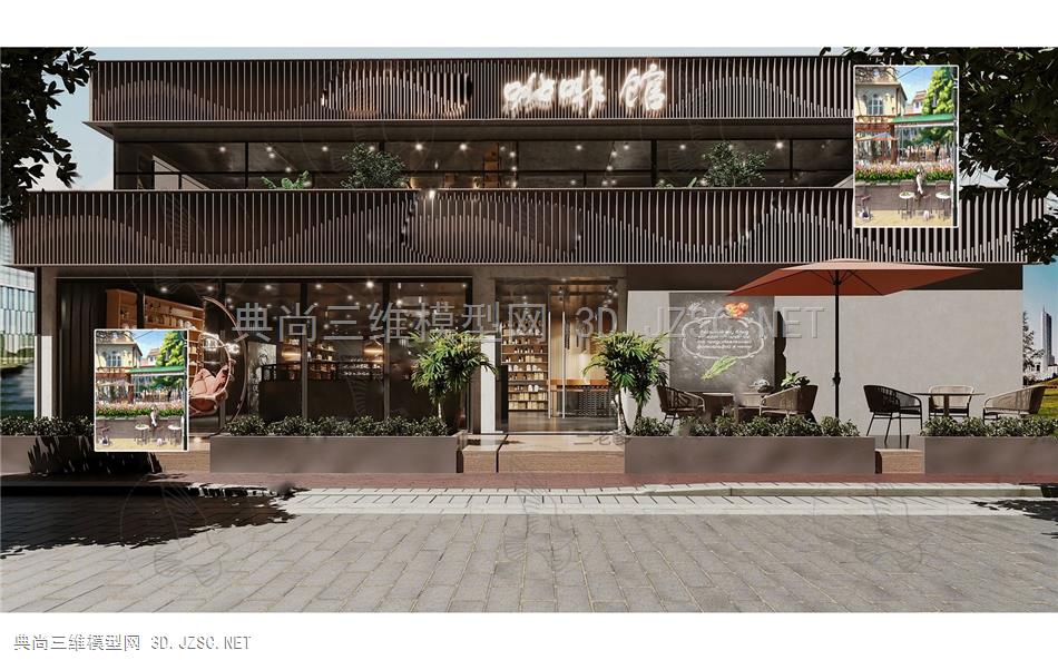咖啡店门头