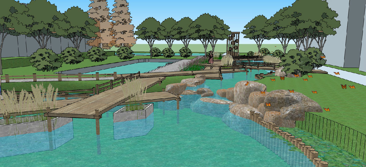 生态湿地公园02su模型