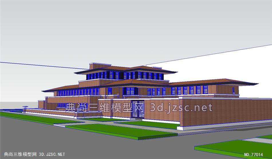 其他建筑大师作品实体精模sketchup莱特罗宾别墅robiehouse