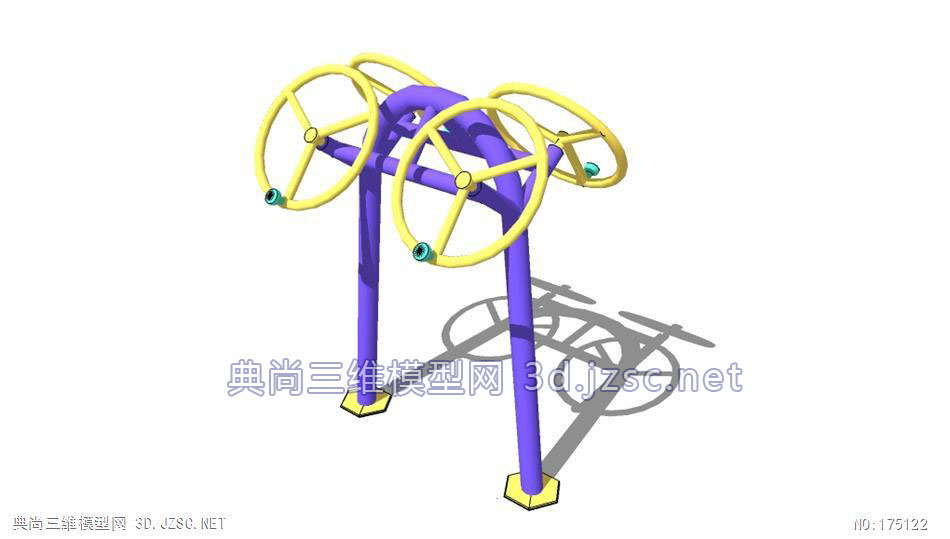 su精品室外运动器材关机康复机1健身器材su模型 景观小品模型su模型