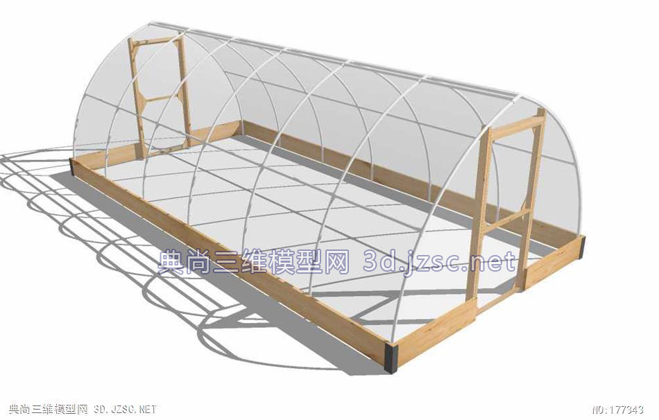 su植物棚可以当做创意玻璃房植物园铁架木架尼龙大棚su模型