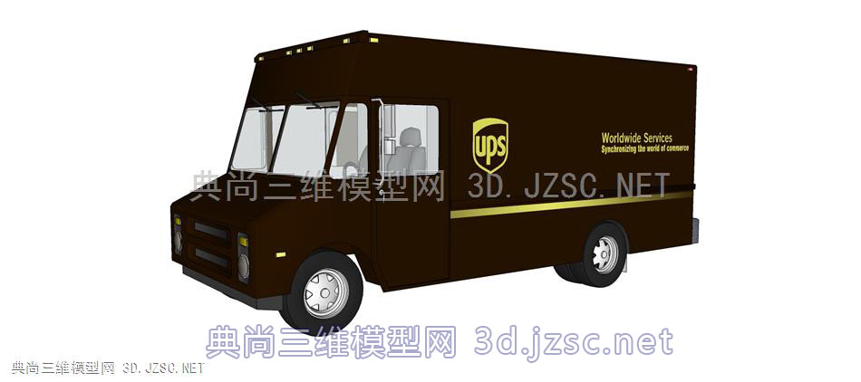 ups快递车、汽车