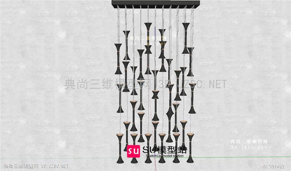 SU模型站灯饰小品4灯具精选模型