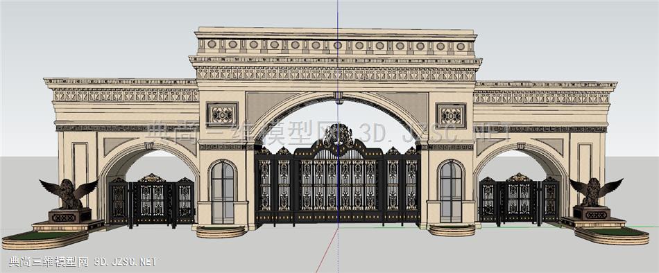 欧式大门psu模型